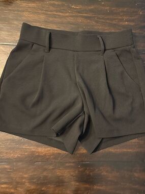 LOFT Black High-Waist Tailored Shorts women’s XS petite
